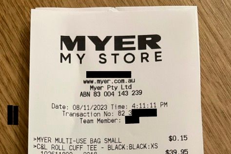 Myer receipt 4:11:11 PM